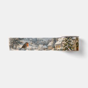 Elegantes Vintage-Weihnachten, im Stil einer Retro Satinband