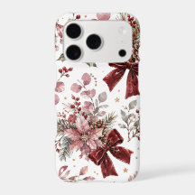Elegantes Vintage-Weihnachts-Blumenmuster