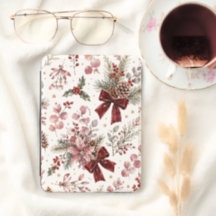 Elegantes Vintage-Weihnachts-Blumenmuster