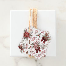 Elegantes Vintage-Weihnachts-Blumenmuster
