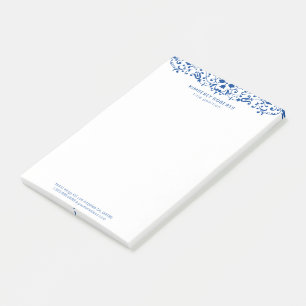 Elegantes vintage wirbelndes Designelement Post-it Klebezettel