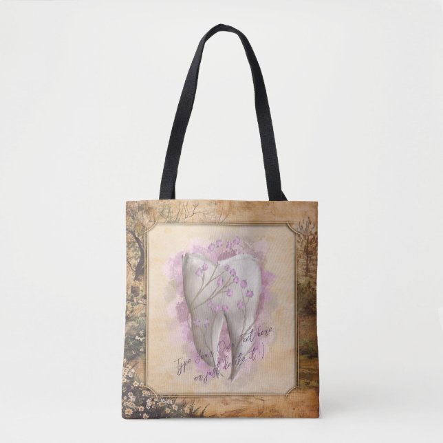 Elegantes Vintages altmodisches Dentalgeschenk (Vorderseite)