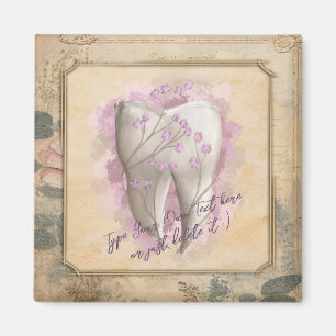 Elegantes Vintages altmodisches Dentalgeschenk Magnet