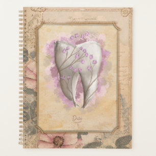 Elegantes Vintages altmodisches Dentalgeschenk Planer