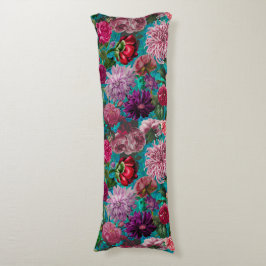 Elegantes Vintages Aqua-Blau Seitenschläferkissen