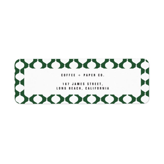 Elegantes Vintages Baubles Retro Weihnachten (Vorne)