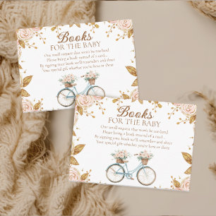 Elegantes Vintages Bike Book Begleitkarte