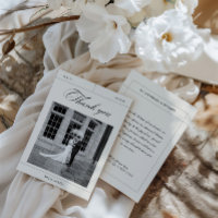 Elegantes Vintages Black & White Wedding Foto Dank