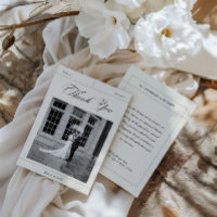 Elegantes Vintages Black & White Wedding Foto Dank