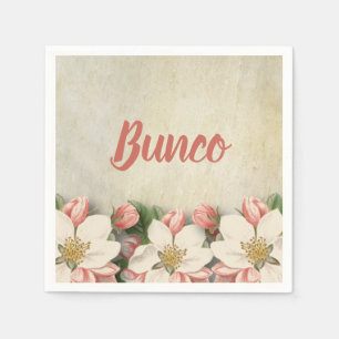 Elegantes Vintages Blume Bunco Party Serviette