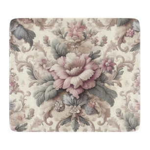 Elegantes Vintages Blumenmuster Schneidebrett