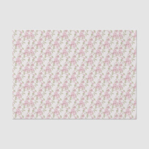 Elegantes Vintages BlumenRosen-Rosa Seidenpapier