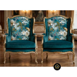 Elegantes Vintages Blumenzauber-Papiertaschentuch Seidenpapier