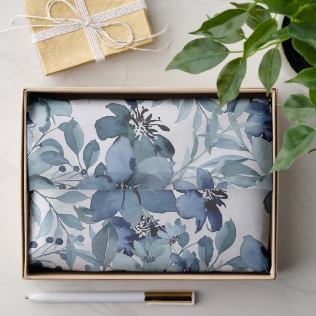 Elegantes Vintages Chintz-Muster Seidenpapier (Geschenk)