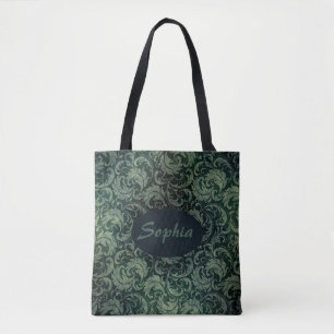 Elegantes Vintages Damastenblumenmuster