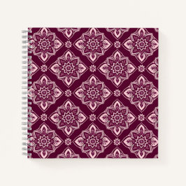 Elegantes Vintages geometrisches Muster Notizbuch