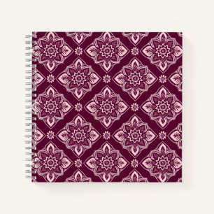 Elegantes Vintages geometrisches Muster Notizbuch