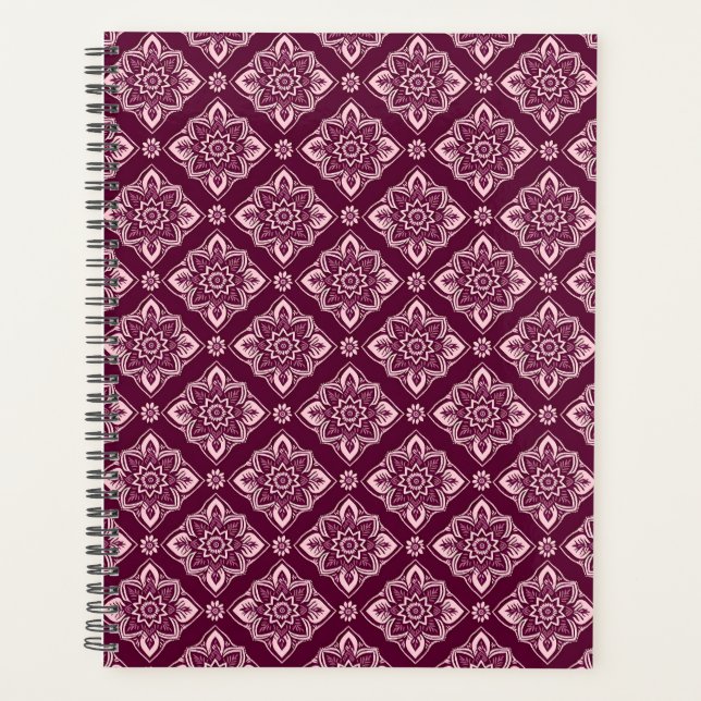 Elegantes Vintages geometrisches Muster Planer (Vorderseite)