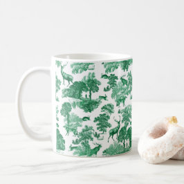 Elegantes, Vintages Grünes Wald Kaffeetasse
