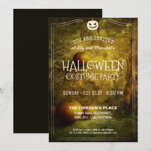 Elegantes Vintages Halloween-Party Einladung