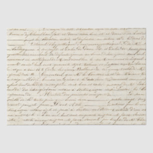 Elegantes, Vintages, handgeschriebenes Letter-Skri Seidenpapier