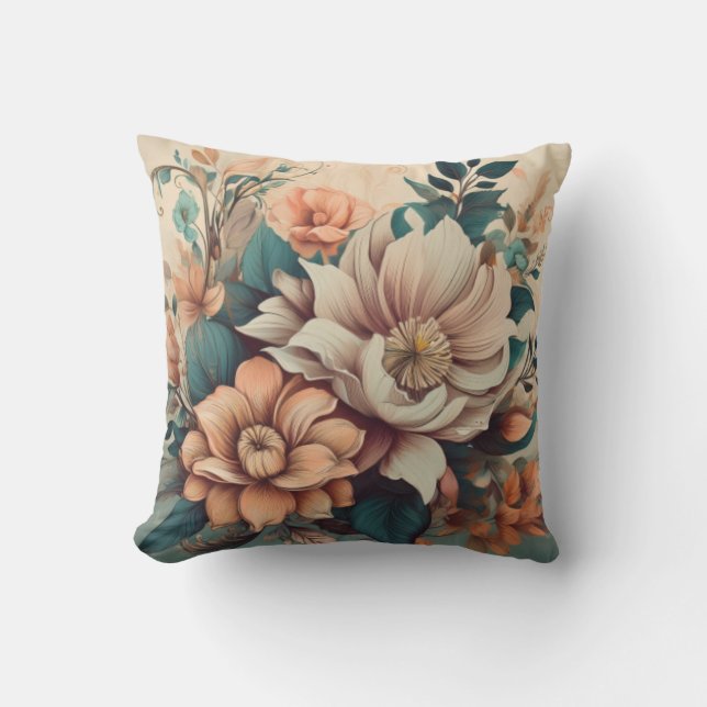 Elegantes Vintages Kissen mit doppelseitiger Oberf (Vorderseite)