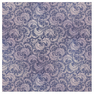 Elegantes, Vintages Lila Damask-Muster Stoff