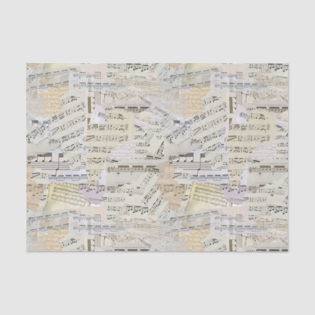 Elegantes Vintages Notenheft Seidenpapier (Vorderseite)