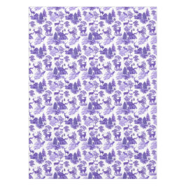 Elegantes Vintages Periwinkle Tischdecke