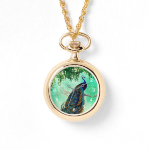 Elegantes Vintages Pfauenwerk Armbanduhr