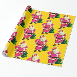 Elegantes Vintages Rosa Geschenkpapier