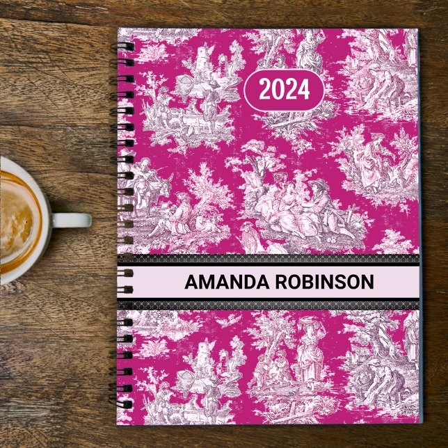 Elegantes Vintages Rosa Magenta Planer (Von Creator hochgeladen)