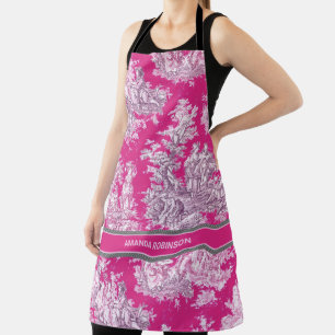 Elegantes Vintages Rosa Magenta Schürze