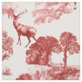 Elegantes Vintages Rotes Französisches Country Toi Stoff
