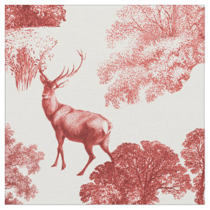 Elegantes Vintages Rotes Französisches Country Toi Stoff