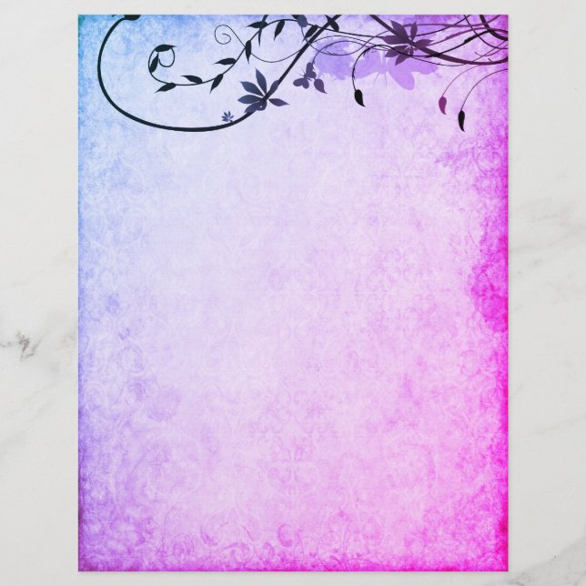 Elegantes Vintages Schreibpapier (Vorderseite)