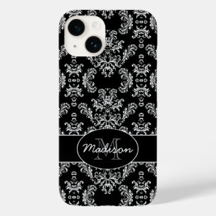 Elegantes, Vintages Schwarzes Monogramm Case-Mate iPhone Hülle