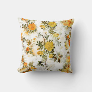 Elegantes Vintages Shabby Chic Yellows Golds Flora Kissen