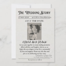Elegantes Vintages "The Wedding Story" Save the Da