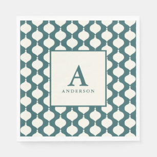 Elegantes Vintages Weihnachtsfest-Party Serviette