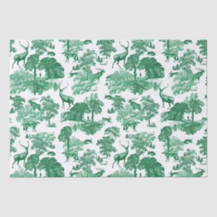 Elegantes Vintages Wildfox-Hare-Grünes Landhaus Seidenpapier