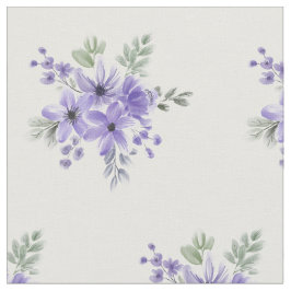 Elegantes Violet Blumenmuster Stoff