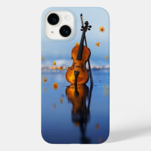 Elegantes Violin-Kunst-Handyhülle 