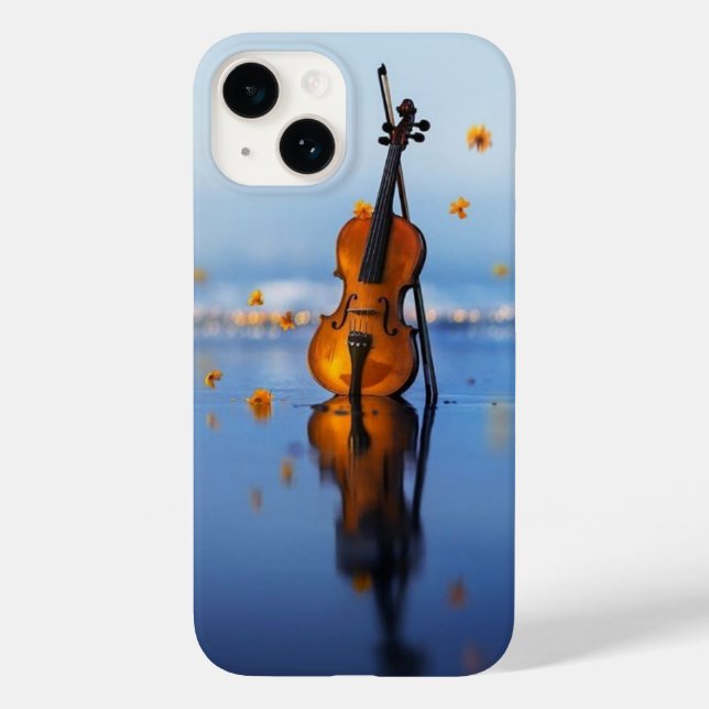 Elegantes Violin-Kunst-Handyhülle  Case-Mate iPhone Hülle (Rückseite)
