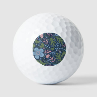 Elegantes volkstümliches Blumenmuster, vintage bot Golfball