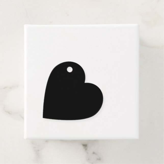 Elegantes Vollschwarz Geschenkanhänger (Beispiel)