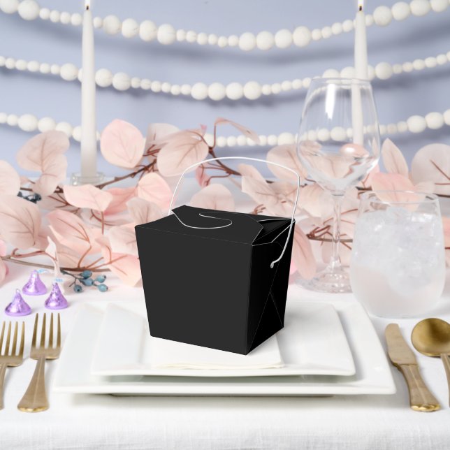 Elegantes Vollschwarz Geschenkschachtel (Hochzeit)