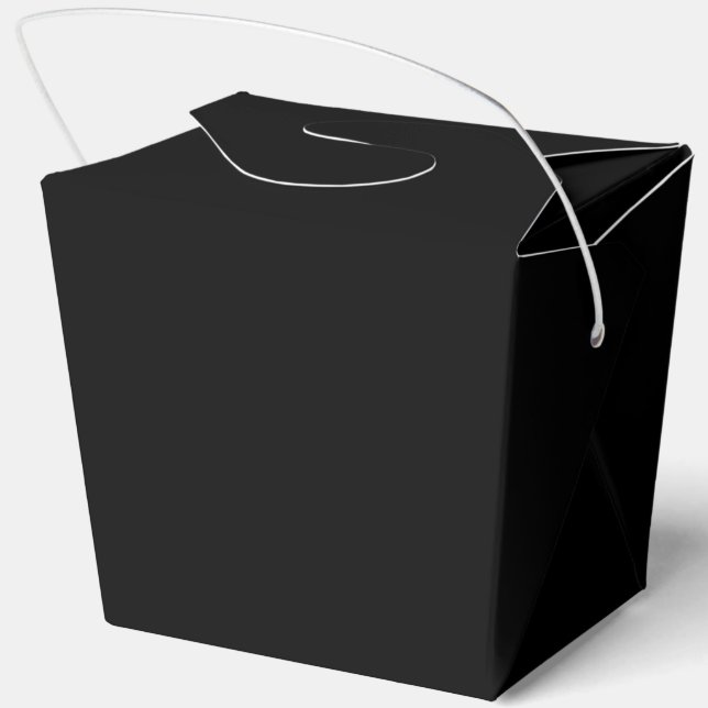 Elegantes Vollschwarz Geschenkschachtel (Rückseite)