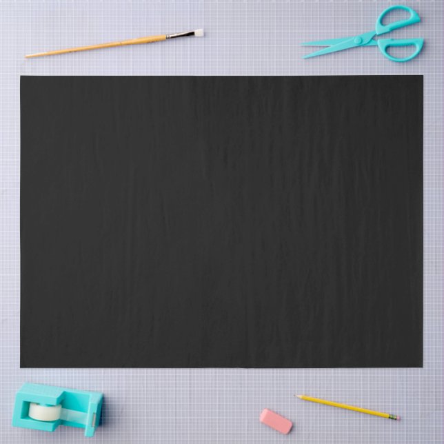 Elegantes Vollschwarz Seidenpapier (Basteln)