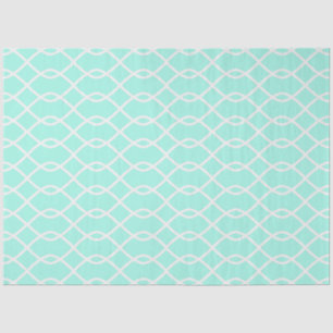 ELEGANTES WAFFENMUSTER - Aquamarines Gewebepapier Seidenpapier